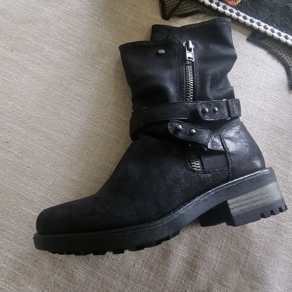 Carlos by Carlos Santana Black Ankle Booties